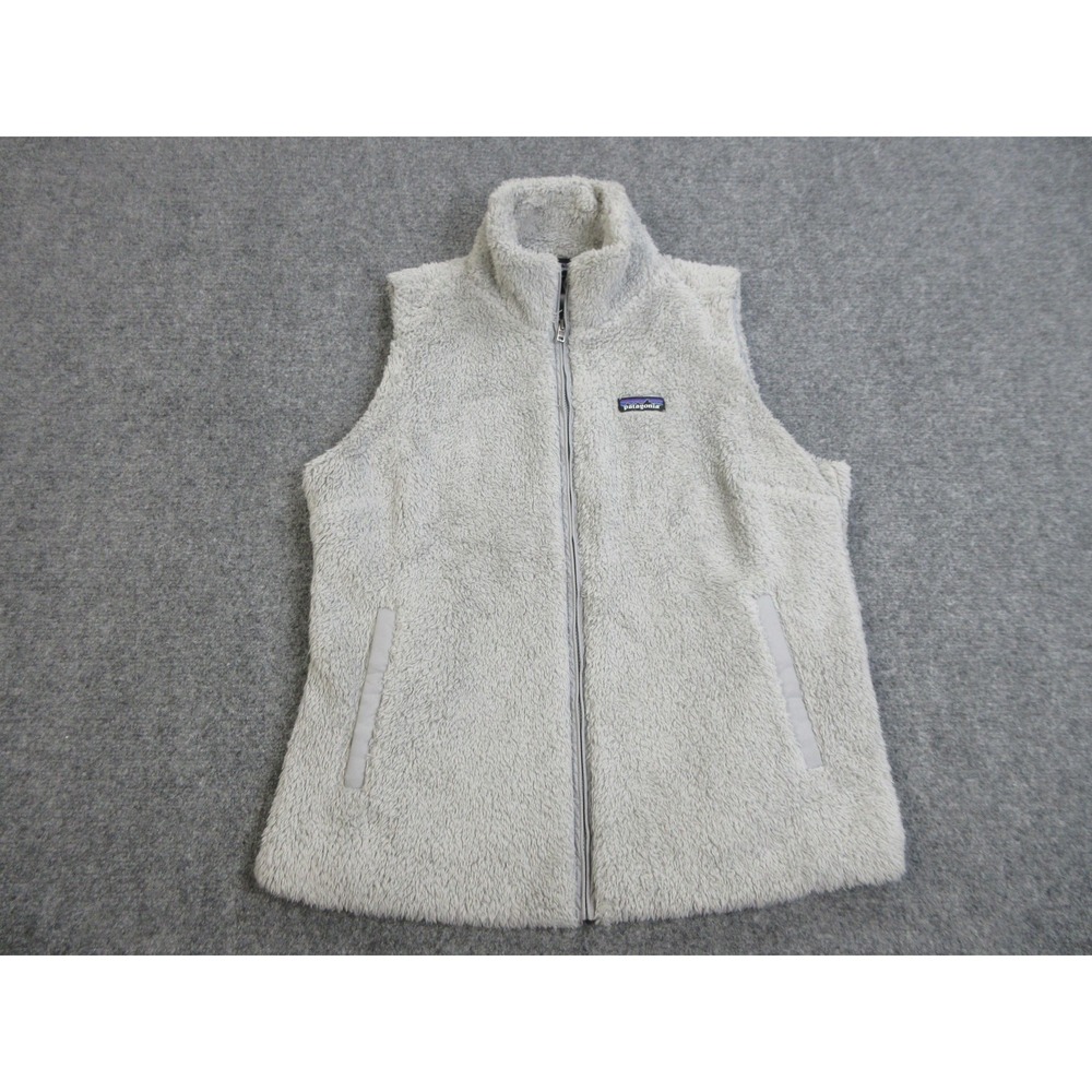 Patagonia Vest Womens XL Gray Sherpa Fleece Los Gatos Full Zip STY25216FA16